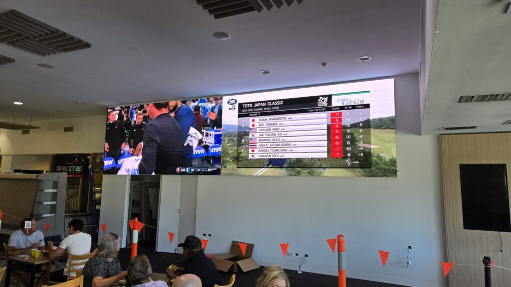 Multi-sport LED video wall installation showcasing high-impact indoor display