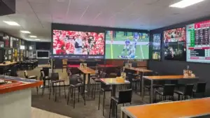 Multi-sport LED video wall installation showcasing high-impact indoor display