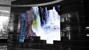 Custom LED display screens options including flexible and transparent technologies LED digital signage display for indoor and outdoor use