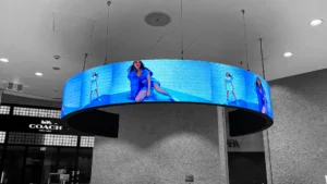 Custom LED display screens options including flexible and transparent technologies